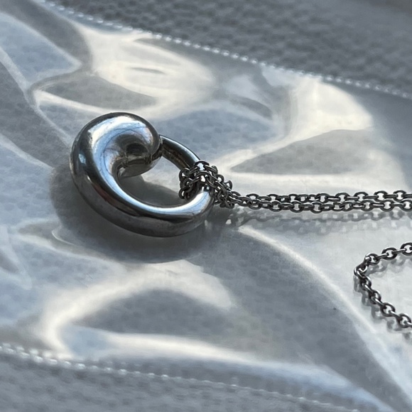 Elsa Peretti 16" Length Necklace Eternal Circle Pendant - Picture 11 of 14